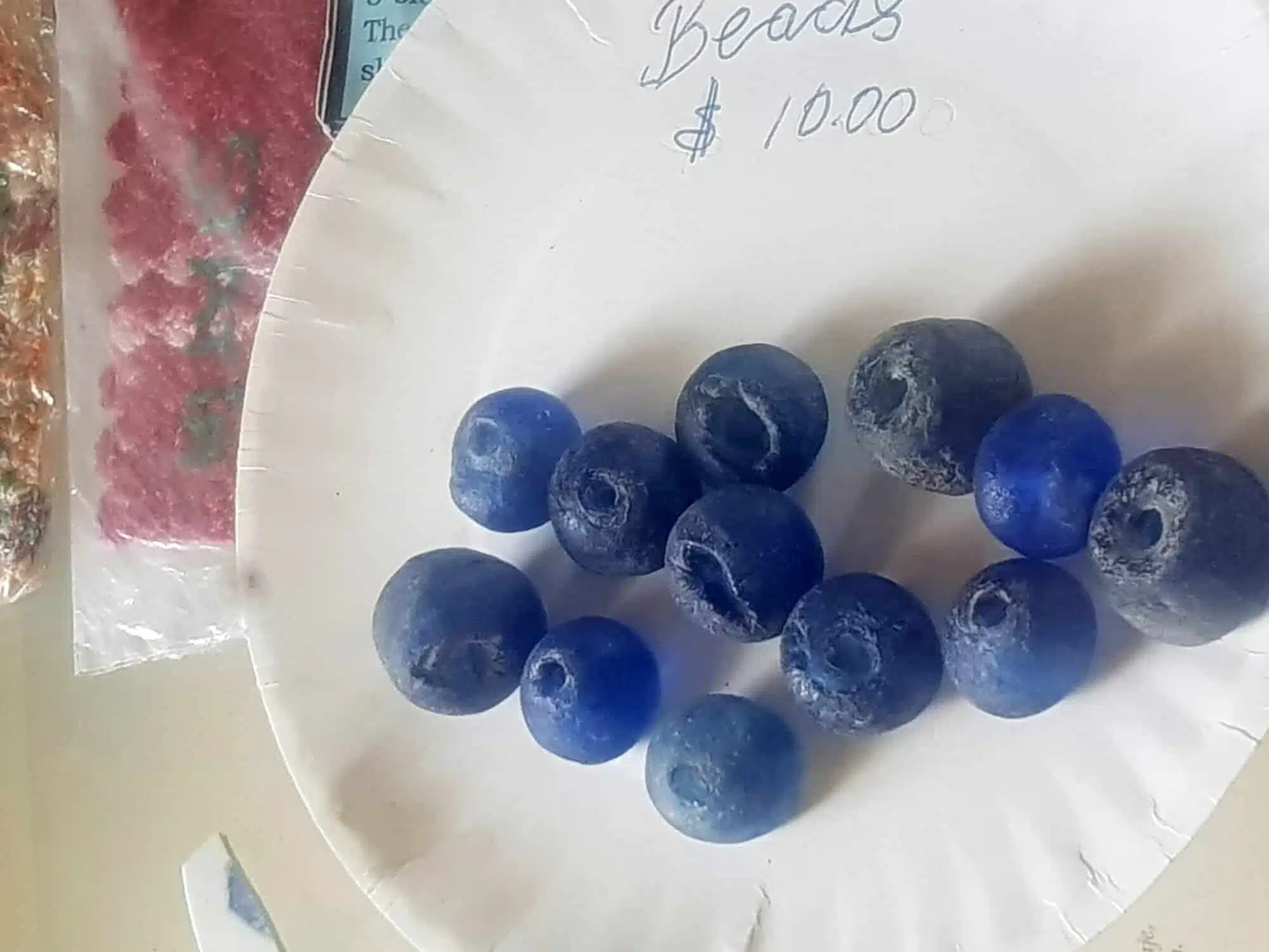 Blue beads Statia